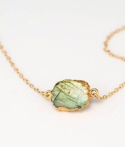 Labradorite Slice Connector Necklace, 14k Gold Filled Layering Choker, Gemstone Slice Necklace, Layering Jewelry, Minimalist Necklace, Charm